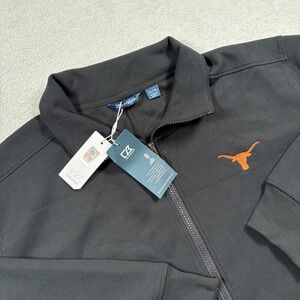 Cutter &‎ Buck Roam Eco NCAA Texas Longhorns Football Jacket Womens Large Black